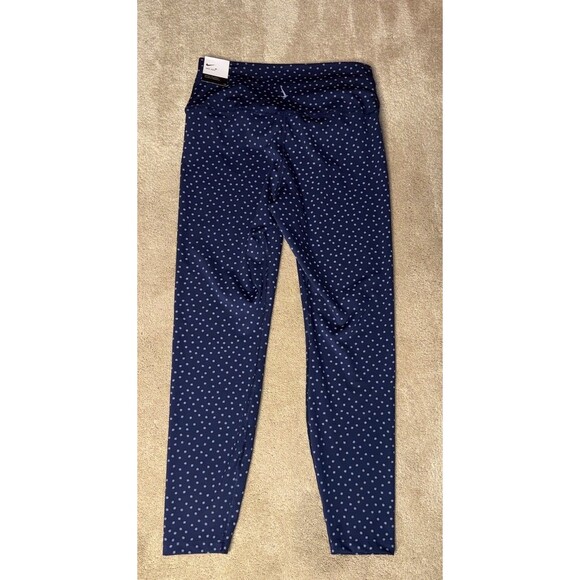 Women’s L- Nike Yoga Polka Dot Twist High Waist 7/8” Length Leggings NEW - Picture 1 of 5
